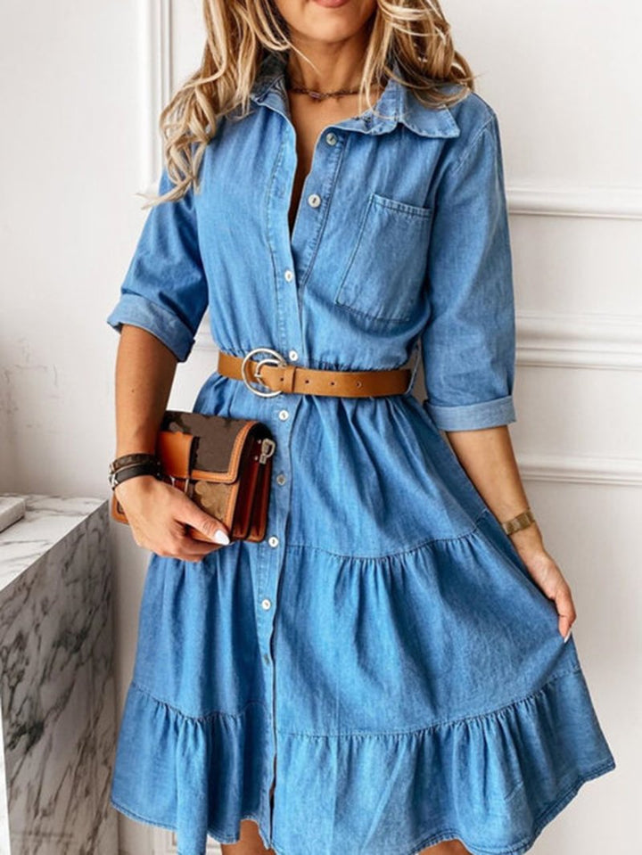 Blue Belle A-Line Dress