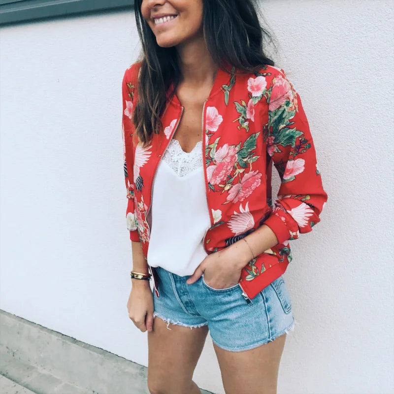 Josie - Floral Spring Bomber