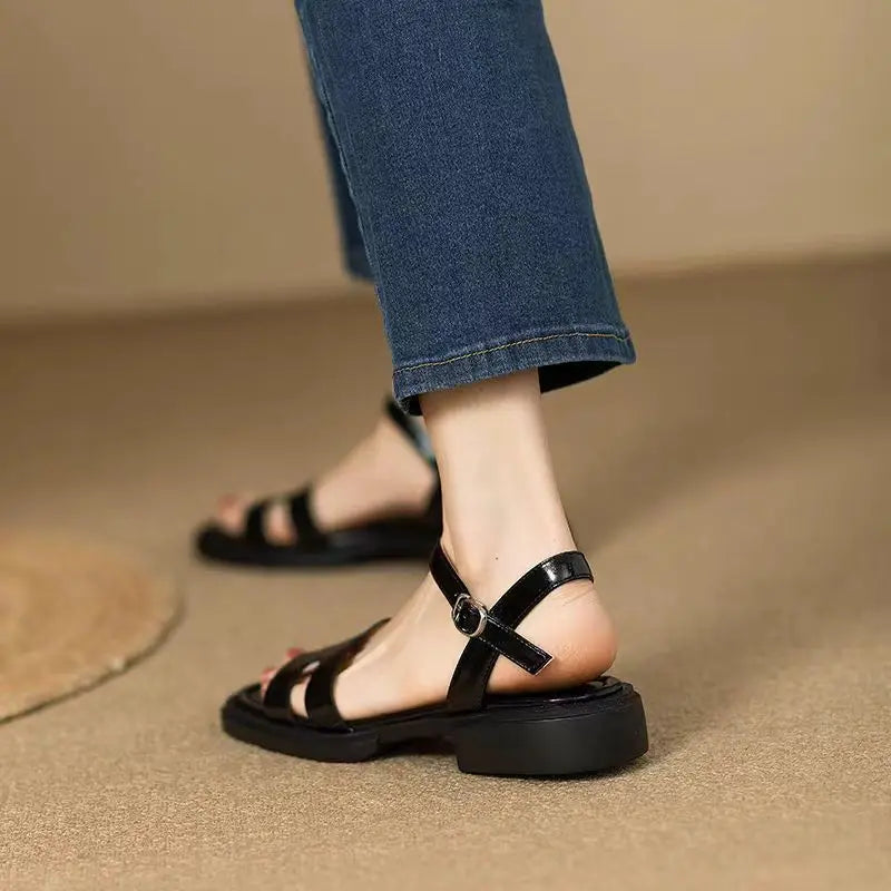 Sylvie - Low Heel Sandals